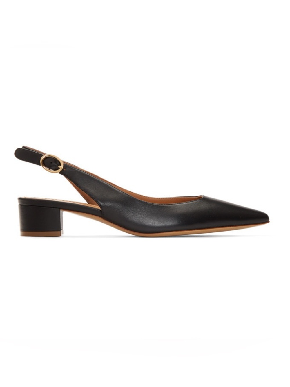 Mansur Gavriel The Go-To Slingback Pump in black lambskin - 38.5 - Picture 3 of 6